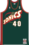 Mitchell & Ness Shawn Kemp Seattle Supersonics 1995 Dark Green Authentic Jersey