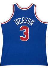 Mitchell & Ness Allen Iverson Philadelphia 76ers 1996 Royal Authentic Alternate Jersey