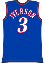 Mitchell & Ness Allen Iverson Philadelphia 76ers 1999 Royal Authentic Alternate Jersey