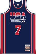 Mitchell & Ness Larry Bird Team USA 1992 Navy Authentic Jersey