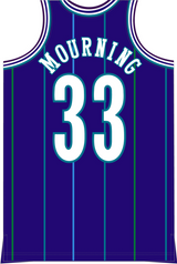 Mitchell & Ness Alonzo Mourning Charlotte Hornets 1994 Dark Purple Authentic Jersey