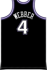 Mitchell & Ness Chris Webber Sacramento Kings 1998 Black Authentic Jersey