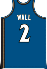 Mitchell & Ness John Wall Washington Wizards 2010 Capital Blue Authentic Jersey
