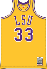 Mitchell & Ness Shaquille O'Neal Louisiana State University LSU Tigers 1990 Athletic Gold Home Jersey