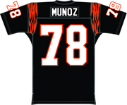 Mitchell & Ness Anthony Munoz Cincinnati Bengals 1981 Black Dark Jersey