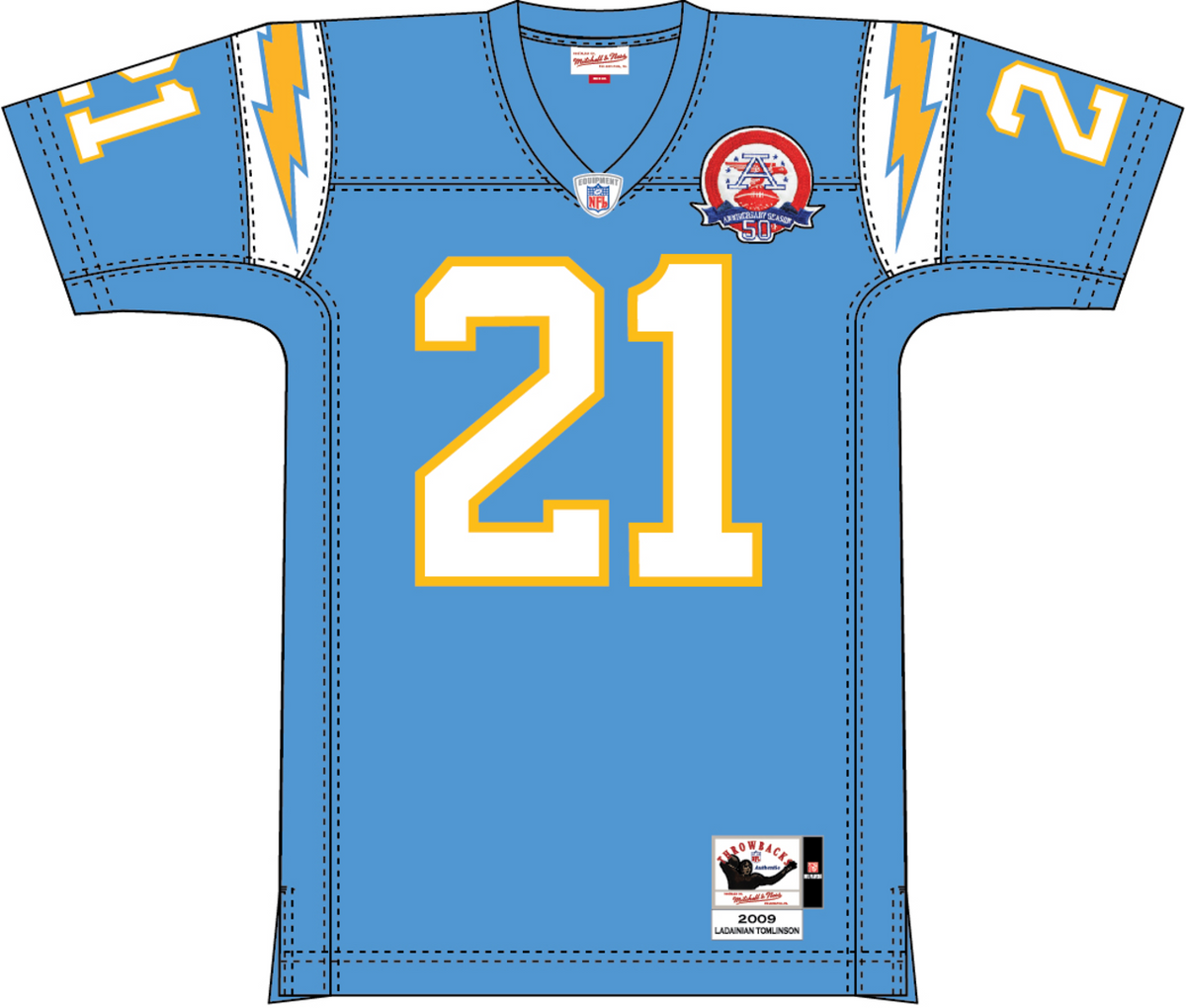 Mitchell & Ness Ladainian Tomlinson San Diego Chargers 2009 Light Blue Authentic Jersey