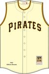Mitchell & Ness Roberto Clemente Pittsburgh Pirates 1960 Cream Vest