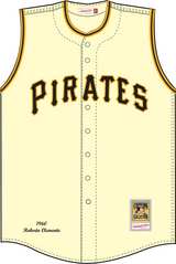 Mitchell & Ness Roberto Clemente Pittsburgh Pirates 1960 Cream Vest