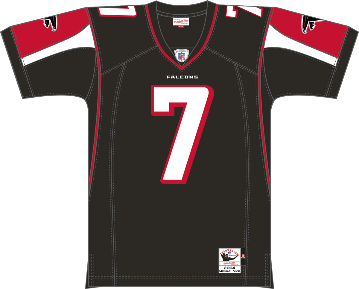 Mitchell & Ness Michael Vick Atlanta Falcons 2004 Black Authentic Jersey