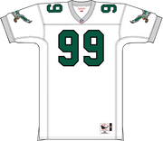 Mitchell & Ness Jerome Brown Philadelphia Eagles 1991 White Authentic Jersey