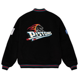 Mitchell & Ness Detroit Pistons Black Varsity Jacket