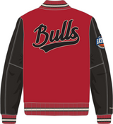 Mitchell & Ness Chicago Bulls Red/Black Team Legacy Varsity Jacket