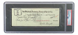 Orville Wright Signed Slabbed Bank Check PSA/DNA 85200384