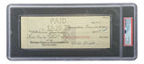 Orville Wright Signed Slabbed Bank Check PSA/DNA 85200374