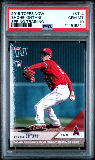Shohei Ohtani 2018 Topps Now Spring Training Rookie Card #St-4 PSA 10
