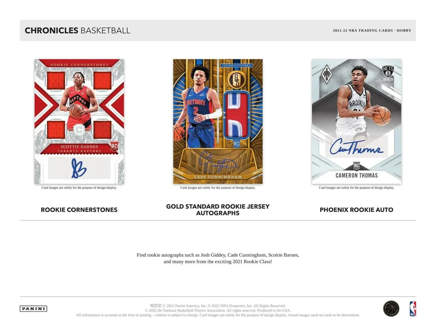 Panini - 2021/22 Chronicles Basketball (NBA) - Hobby Box