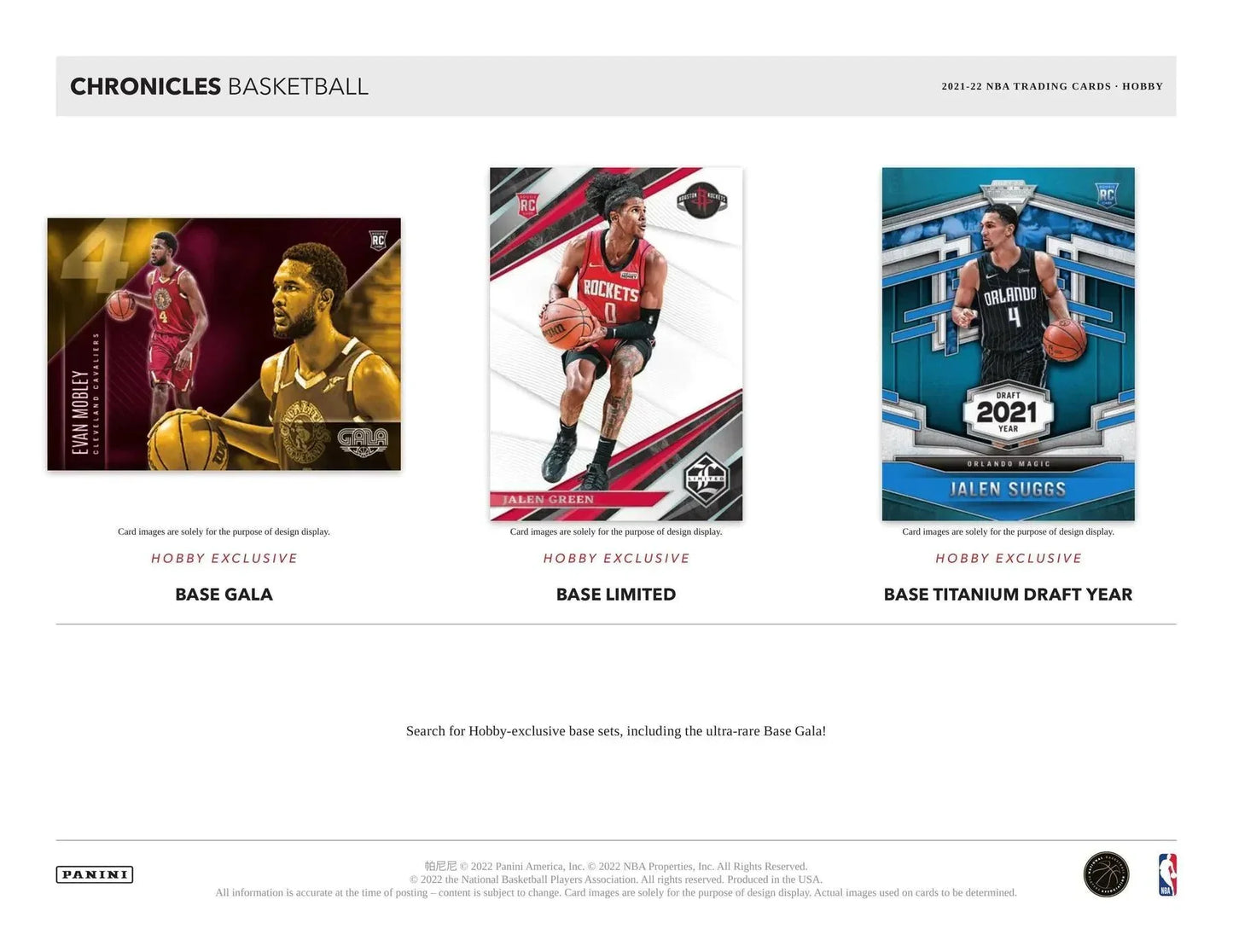 Panini - 2021/22 Chronicles Basketball (NBA) - Hobby Box