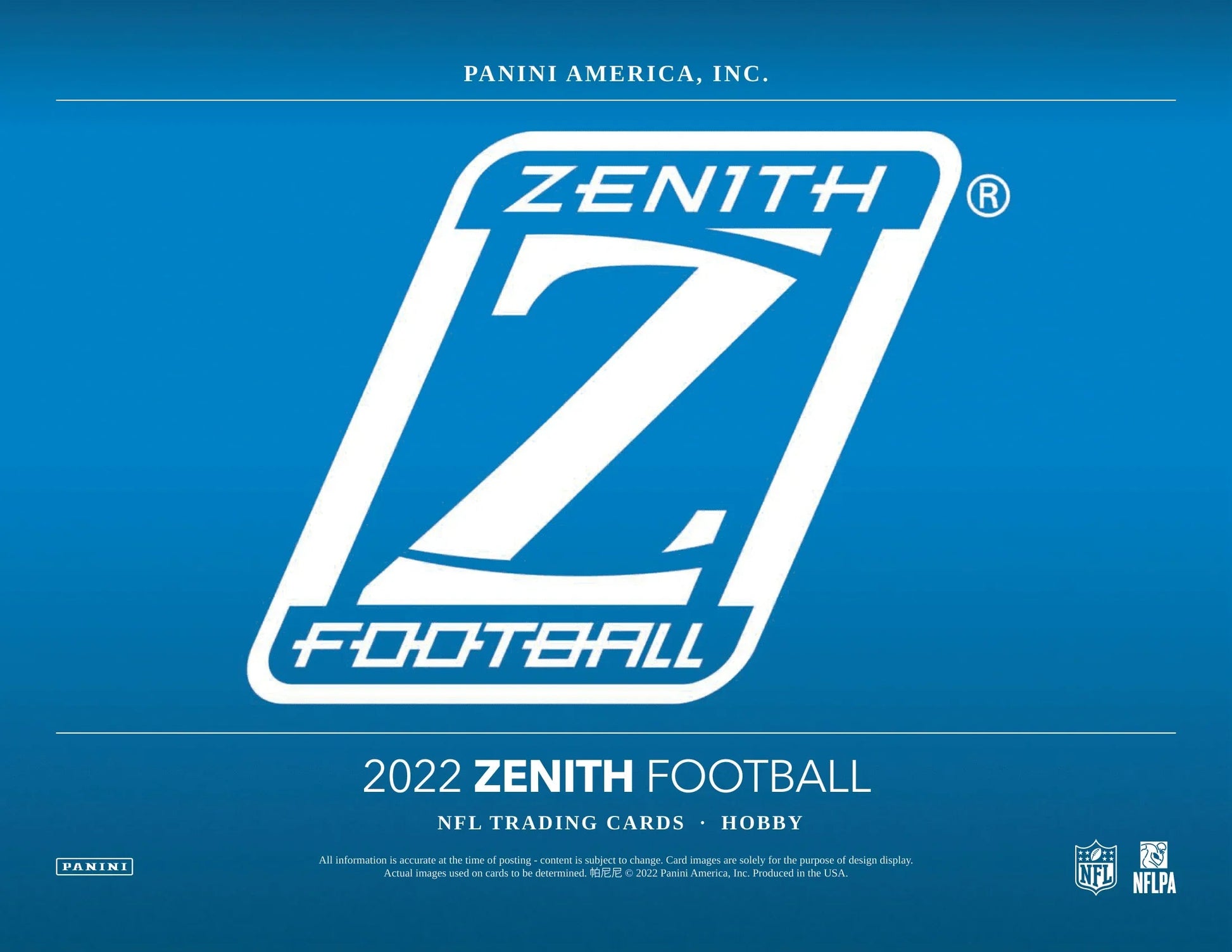 Panini - 2022 Zenith American Football (NFL) - Hobby Box