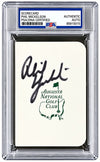 Phil Mickelson Signed Masters Augusta National Scorecard PSA/DNA