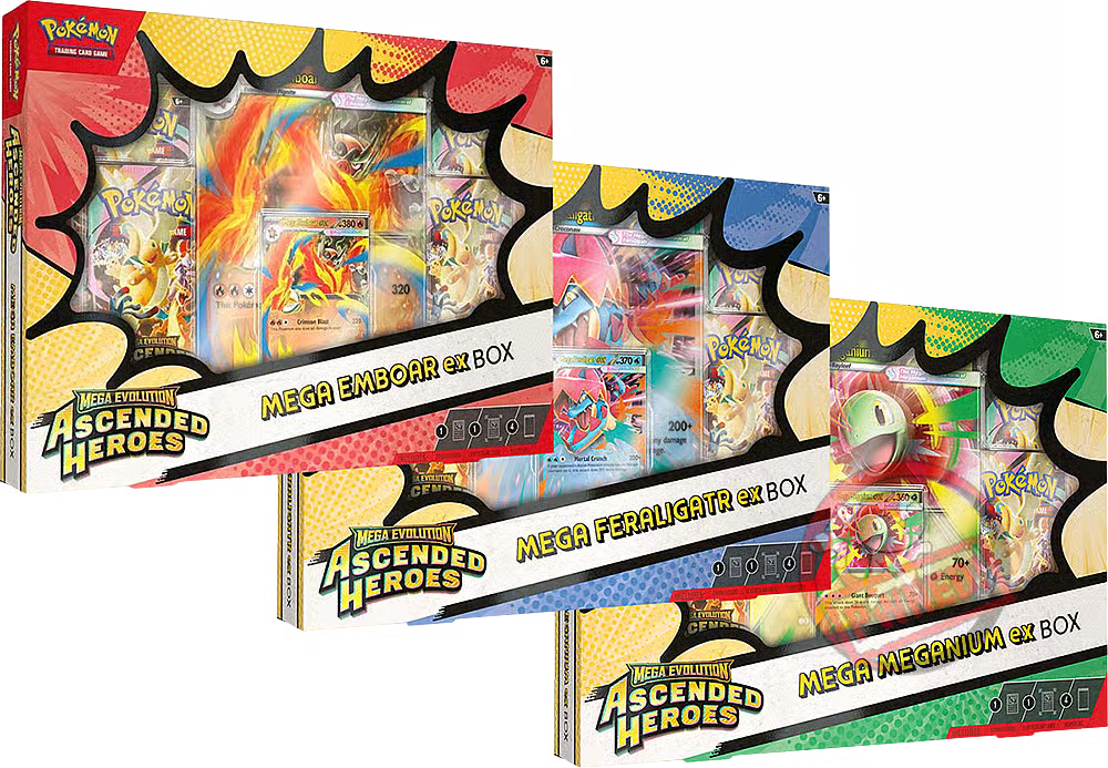 Pokemon Ascended Heroes Mega Ex Box 6-Box Case