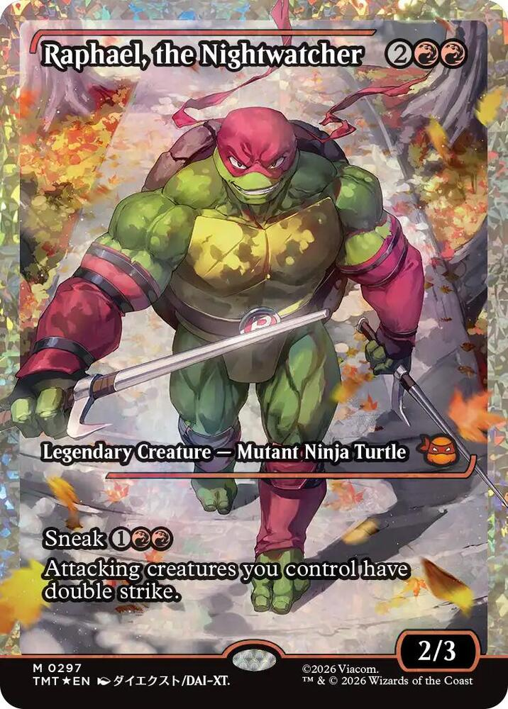 Raphael, The Nightwatcher (Showcase) (Fracture Foil) - Teenage Mutant Ninja Turtles (Tmt)