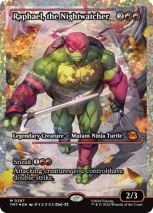 Raphael, The Nightwatcher (Showcase) (Fracture Foil) - Teenage Mutant Ninja Turtles (Tmt)