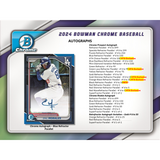 2024 Bowman Chrome Baseball HTA Choice 12 Box Case