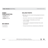 2024 Panini Origins WNBA Basketball Hobby 10 Box Case