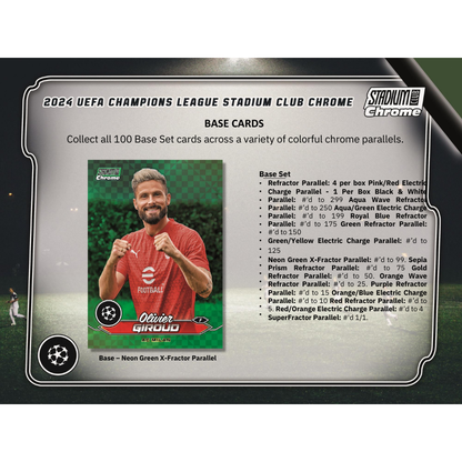 2023/24 Topps Stadium Club Chrome Uefa Soccer Hobby Box