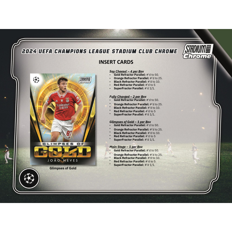 2023/24 Topps Stadium Club Chrome Uefa Soccer Hobby Box