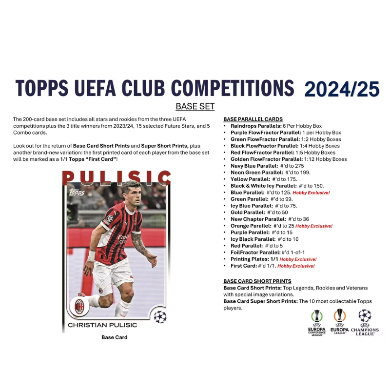 2024/25 Topps Uefa Club Competitions Soccer Hobby Box