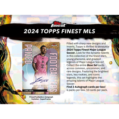 2024 Topps Mls Finest Soccer Hobby Box