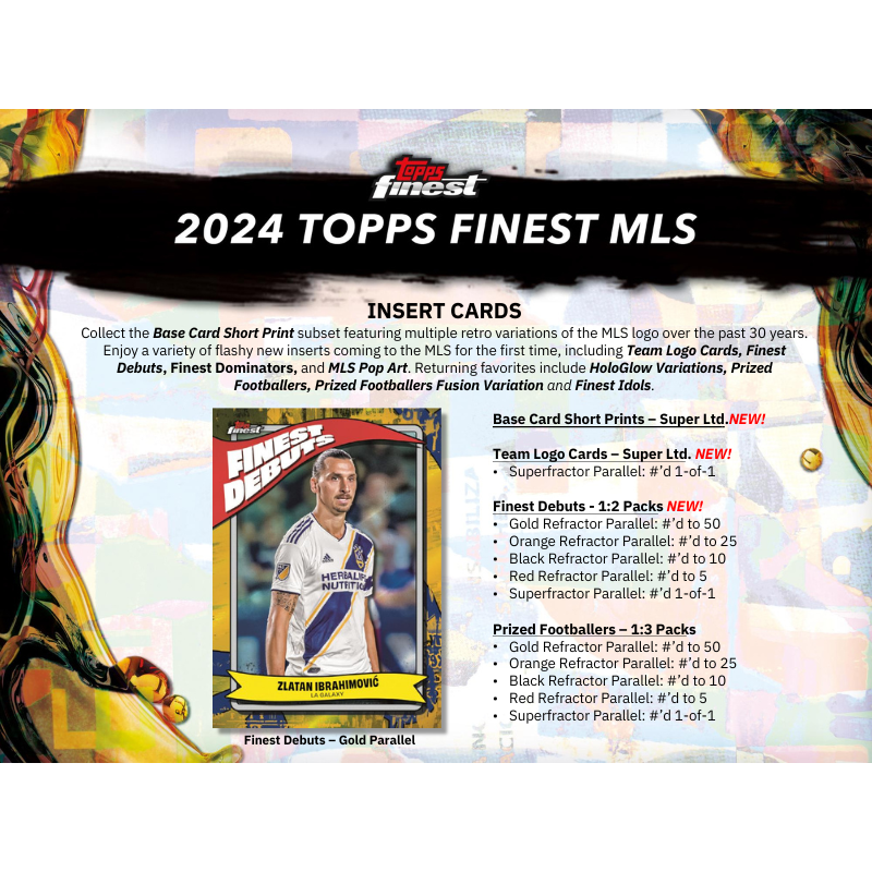 2024 Topps Mls Finest Soccer Hobby Box