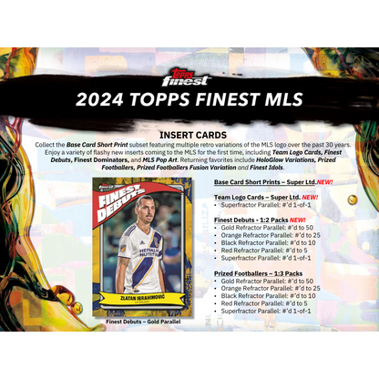 2024 Topps Mls Finest Soccer Hobby Box