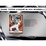 2025 Topps Chrome Black Baseball Hobby 12 Box Case