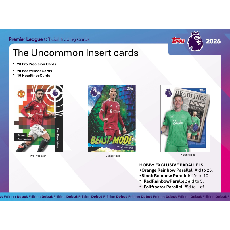 2025/26 Topps Premier League Epl Soccer Hobby Box
