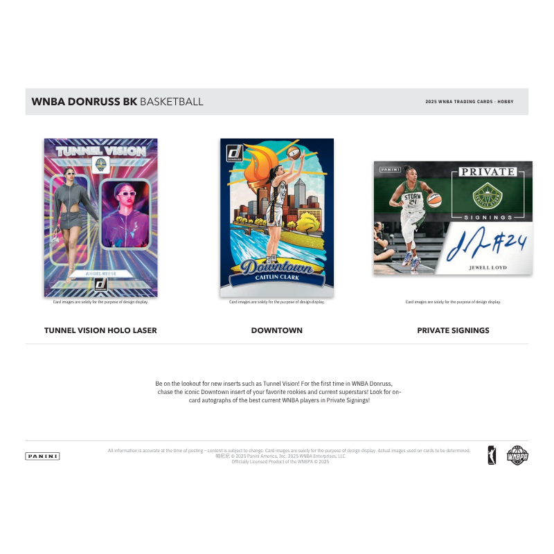 2025 Panini Donruss Wnba Basketball Hobby Box