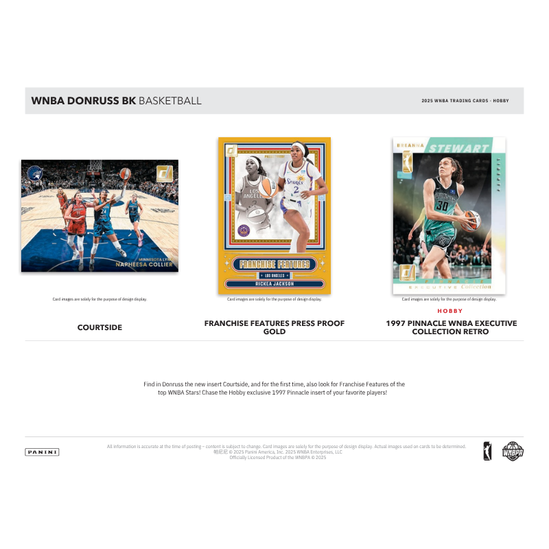 2025 Panini Donruss Wnba Basketball Hobby Box