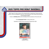 2025 Topps Pro Debut Baseball Jumbo Hobby 8 Box Case