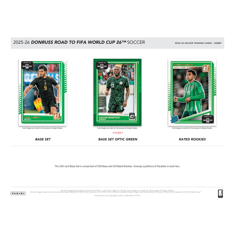 2025/26 Panini Donruss Road To Fifa World Cup 26 Soccer Hobby Box