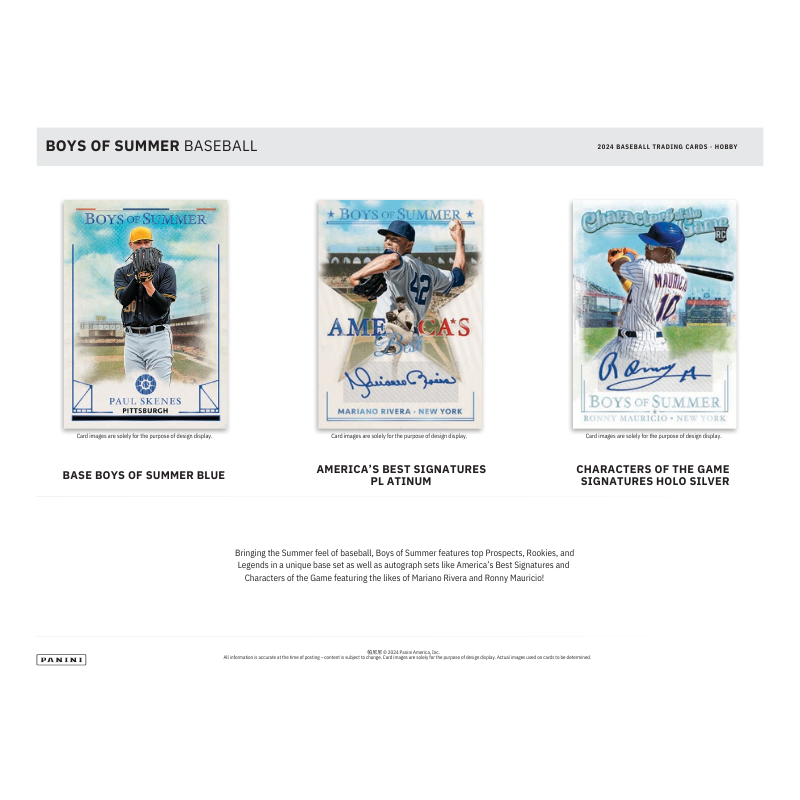 2024 Panini Boys Of Summer Baseball Hobby Box