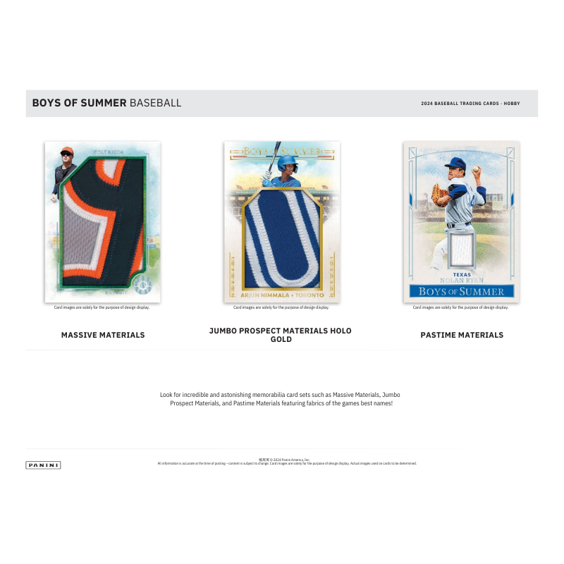 2024 Panini Boys Of Summer Baseball Hobby Box