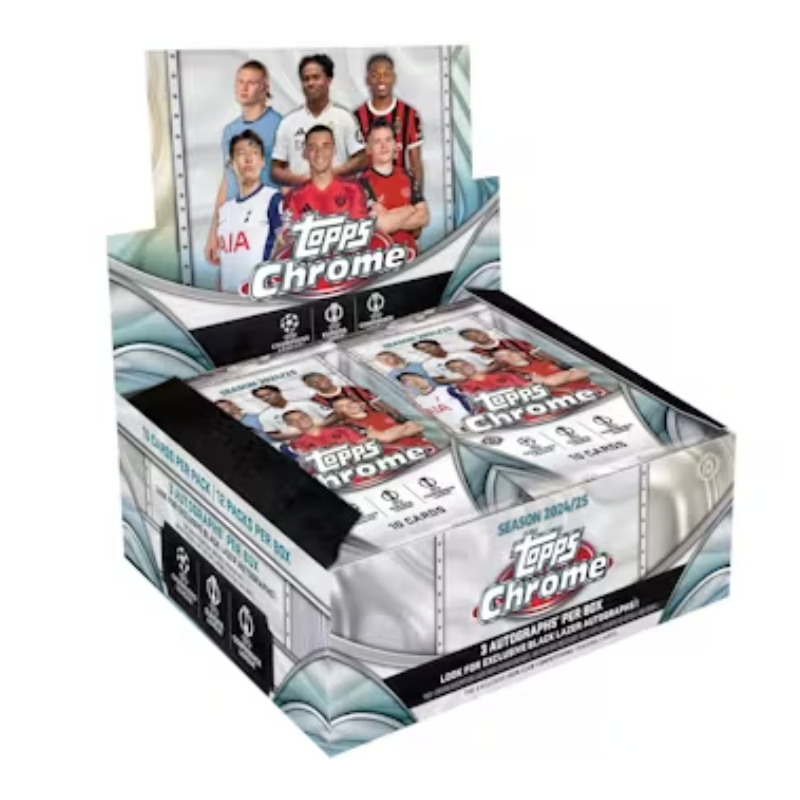2024/25 Topps Chrome Uefa Club Competitions Jumbo Hobby Box