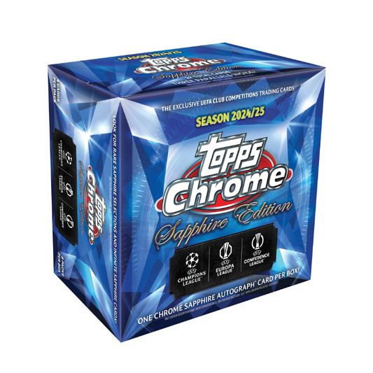 2024/25 Topps Chrome Uefa Club Competitions Sapphire Box