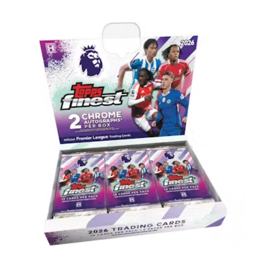 2025/26 Topps Finest English Premier League Epl Hobby 8 Box Case