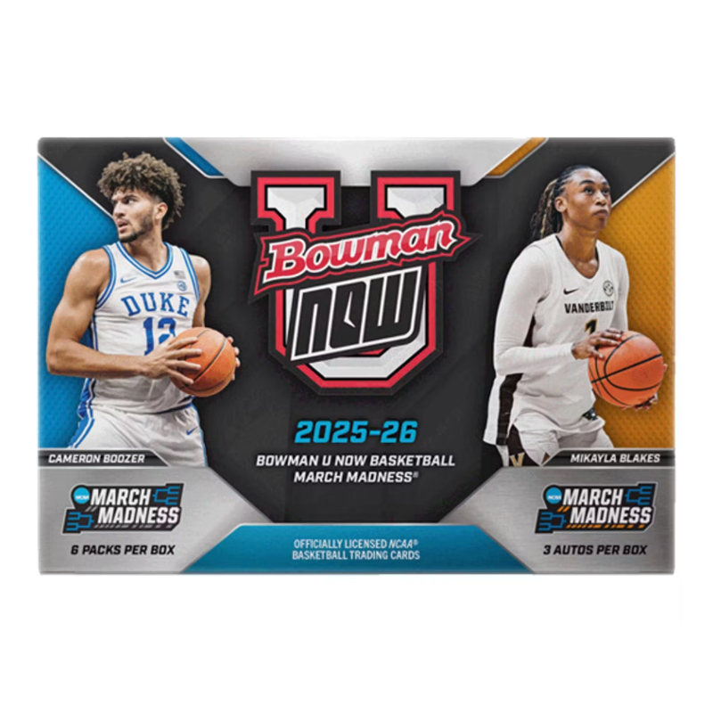 2025/26 Bowman University Now March Madness Basketball Hobby Box