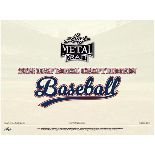 2026 Leaf Metal Draft Baseball Jumbo Box
