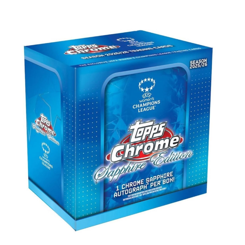 2025/26 Topps Chrome Women's Sapphire Uefa Champions League Soccer Hobby Box