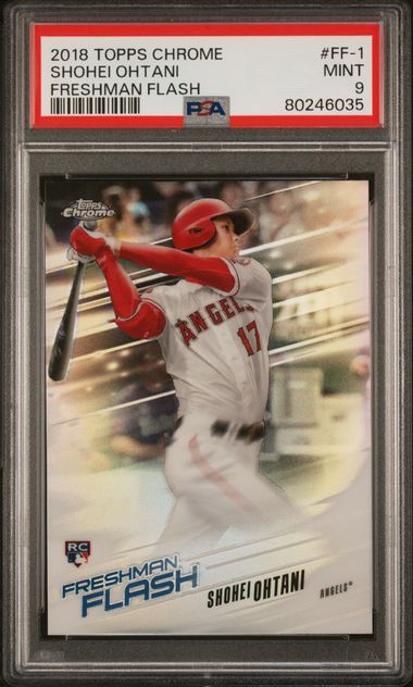 Shohei Ohtani 2018 Topps Chrome Freshman Flash #Ff-1 Rc PSA 9
