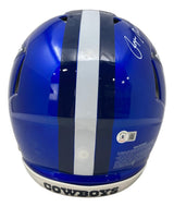 Roger Staubach Signed Dallas Cowboys Full Size Flash Authentic Speed Helmet BAS